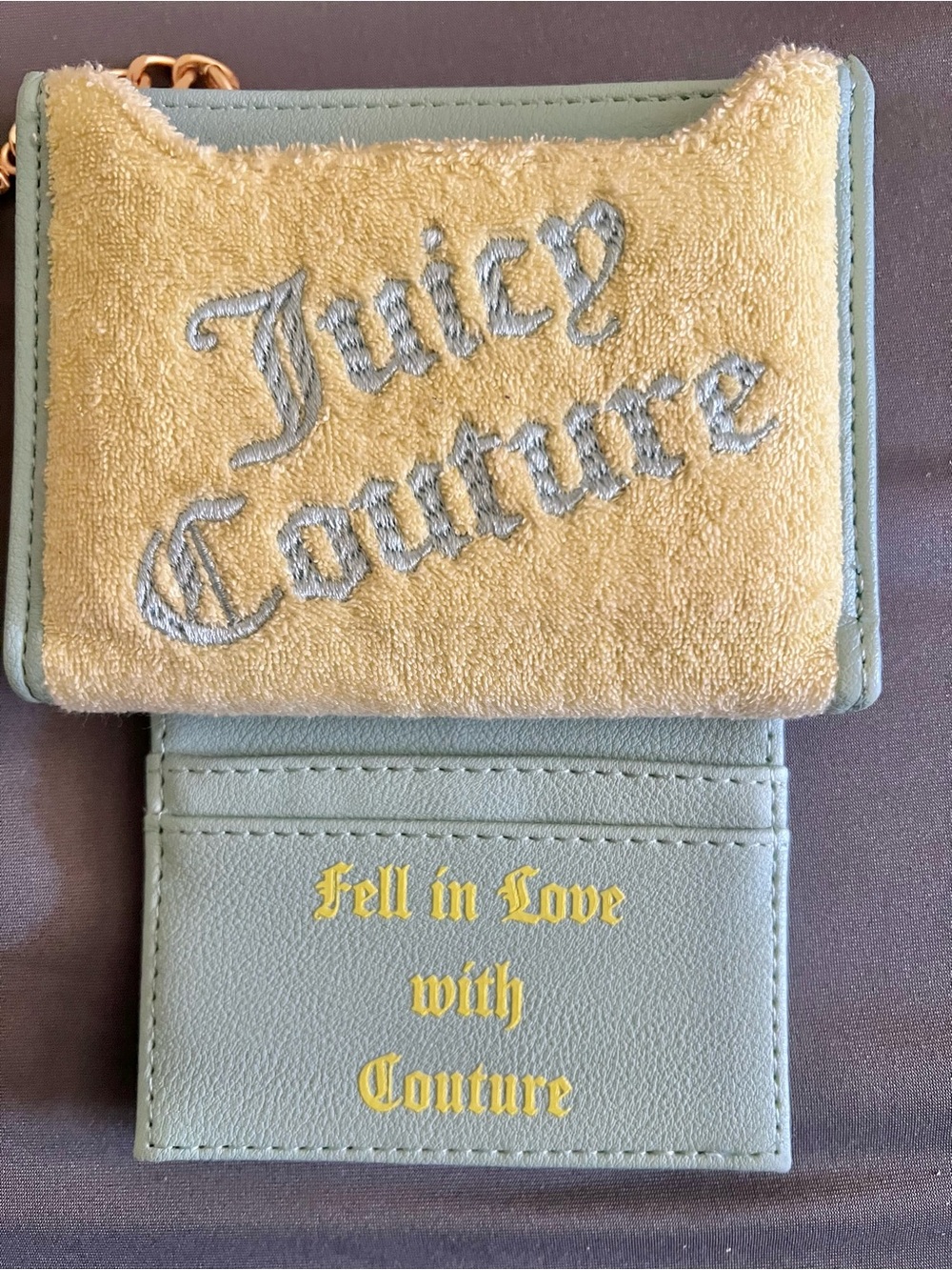 NWT Juicy couture Gelato on the beach bifold with pull out card holder wallet